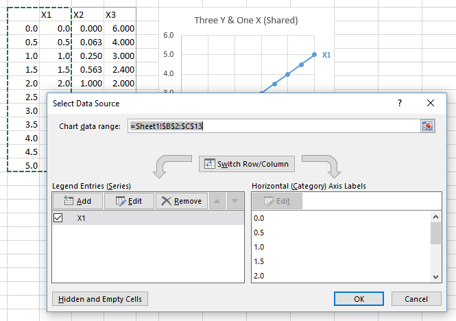 make line graph on excel for mac selct data source